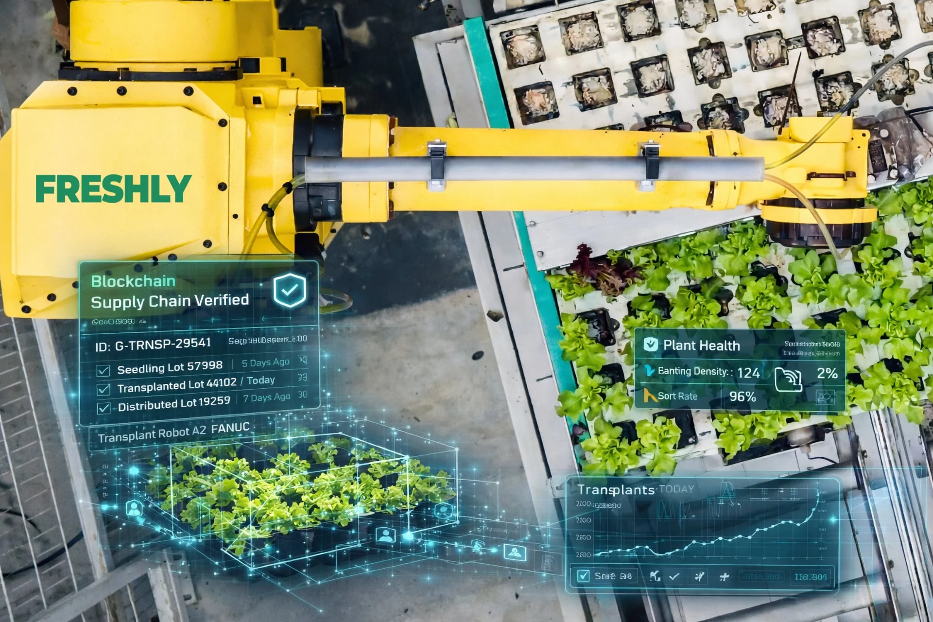 FRESHLY Fanuc robot automation blockchain FRESHLY Fanuc robot automation blockchain